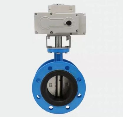 電気アクチュエータ制御 Dn300 産業用ガスメディア制御のためのバタフライバル