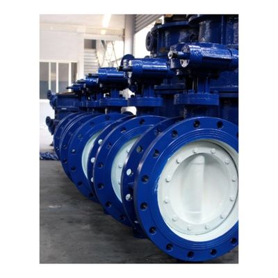 DN1000 Pn16 中気温の二重エクセントリックフレンズ蝶弁