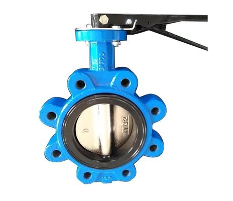 API609 EPDM コーナー付き PTFE 鋳鉄ラグ型ウェッファー バターフライバル