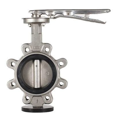 API609 EPDM コーナー付き PTFE 鋳鉄ラグ型ウェッファー バターフライバル