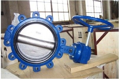 カスタマイズされたJIS 10k/5k PN10/16 アルミ ブロンズ ステンレス ステンレス ボディ EPDM NBR PTFE シート ラグ タイプ バターフライ