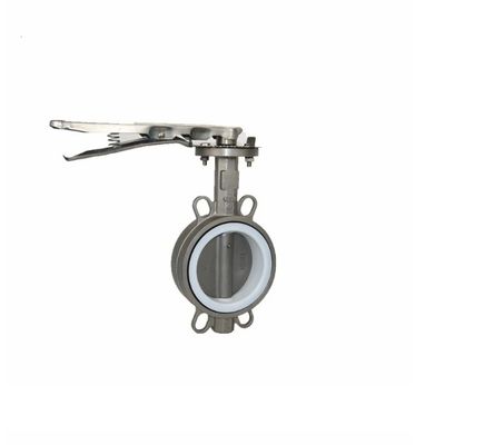 EPDM PTFE 弾性シート付きのステンレススチールバターフライバル
