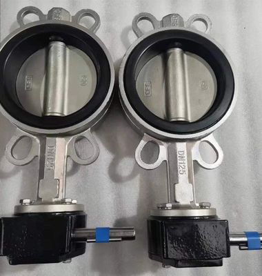 EPDM PTFE 弾性シート付きのステンレススチールバターフライバル