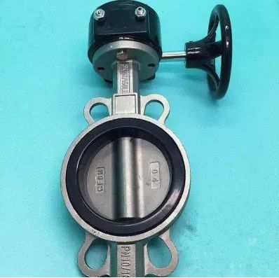 EPDM PTFE 弾性シート付きのステンレススチールバターフライバル