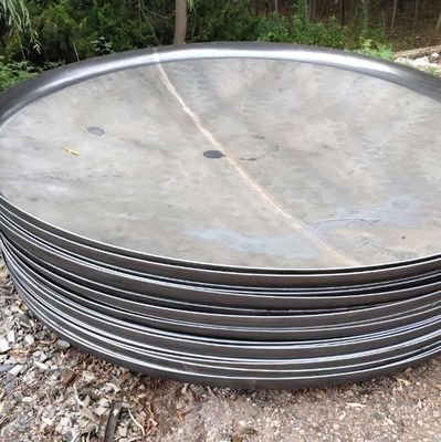 カスタマイズされたサイズ 溶接底 1000mm タンク 均等ボイラー部品のための円筒形平面頭