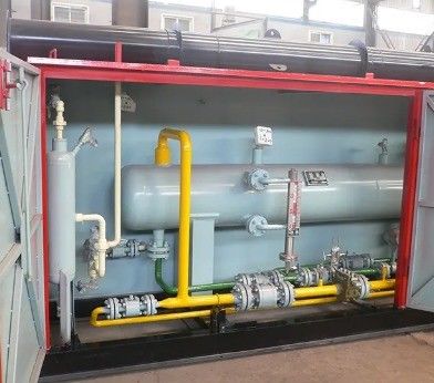 製造工場 LPGガスの充填機 貯蔵タンク スキッドステーション シリンダー