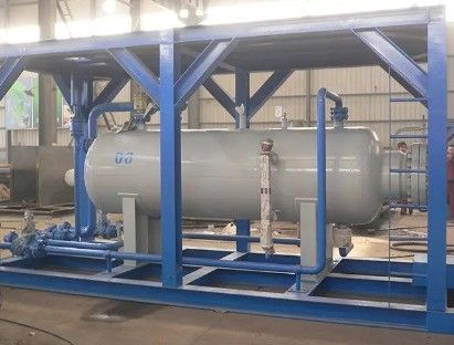 製造工場 LPGガスの充填機 貯蔵タンク スキッドステーション シリンダー