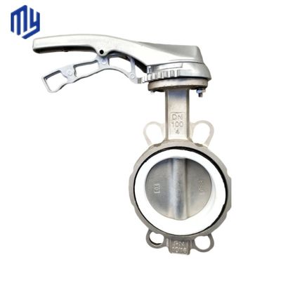 高温メディア アルミニウム合金・ウェーファー型 PTFE 中心密封バタフライバル