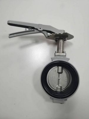 高温メディア アルミニウム合金・ウェーファー型 PTFE 中心密封バタフライバル