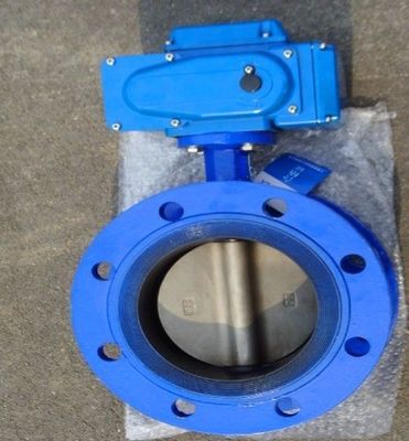 電気アクチュエータ制御 Dn300 産業用ガスメディア制御のためのバタフライバル