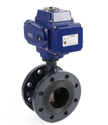 電気アクチュエータ制御 Dn300 産業用ガスメディア制御のためのバタフライバル