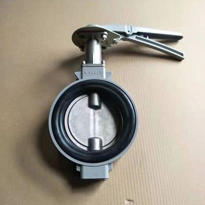 EPDM PTFE 密封型 アルミ合金 ボディ・ウェーファー バターフライ・バルブ 耐腐食性