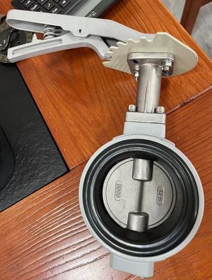 EPDM PTFE 密封型 アルミ合金 ボディ・ウェーファー バターフライ・バルブ 耐腐食性