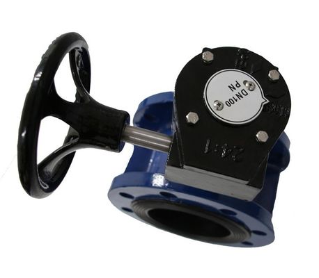 手動で交換可能な座席 EPDM/NBR ゴムで覆われた水用の双面フレンジの蝶弁
