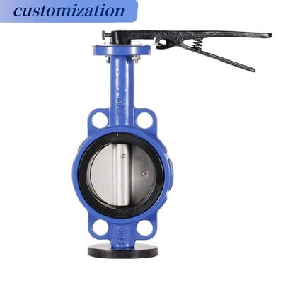 OEM ポートサイズレバー 操作 完全 PTFE コーナー コンセントリック DIN BS コントロール バターフライ バルブ