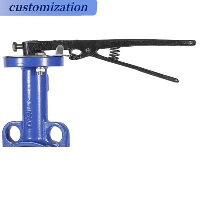 OEM ポートサイズレバー 操作 完全 PTFE コーナー コンセントリック DIN BS コントロール バターフライ バルブ