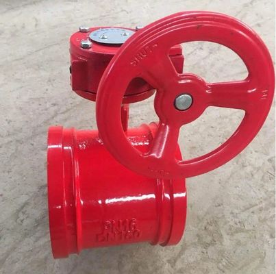 構造とポートサイズ PN16 PN20 柔らかい鉄のローブバターフライバル OEM