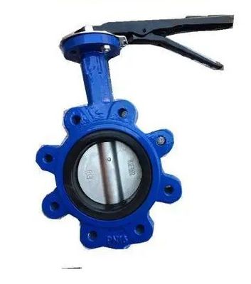 DN350 PN16 バターフライバル EPDM 柔らかい鉄ウエファー フレンズラグ 水のための水システム