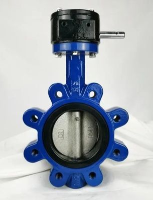 DN200 柔らかい鋳鉄 PTFE 座ったラグ バターフライバル 一般温度メディア