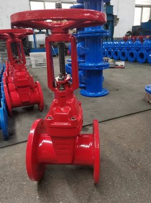 水制御 4 " 手動上昇型幹ゲートバルブ PN10 PN16 水媒体内