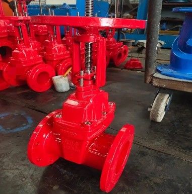 水制御 4 " 手動上昇型幹ゲートバルブ PN10 PN16 水媒体内