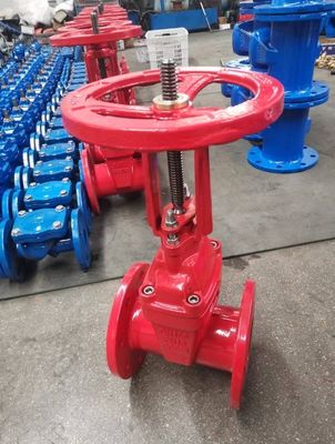 水制御 4 " 手動上昇型幹ゲートバルブ PN10 PN16 水媒体内