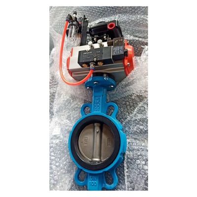 優れたパフォーマンス ウェッファー EPDM 柔らかいシール バターフライ バルブ パネウマティックアクチュエータ