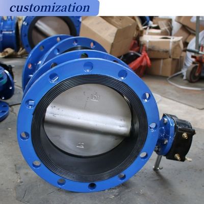 熱水器 サービス バルブ 工業用 Pn16 ワーム ギア 柔らかい鉄 双フロング エクセントリック バターフライ バルブ