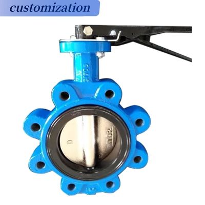 弁構造 ハイドロリック CF8 Di Ci EPDM PTFE 強い酸レバー ラグ バターフライバル
