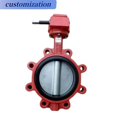 ODM EPDM 座った炭素鋼ボディ 水温器のサービスのためのセミラグバターフライバル