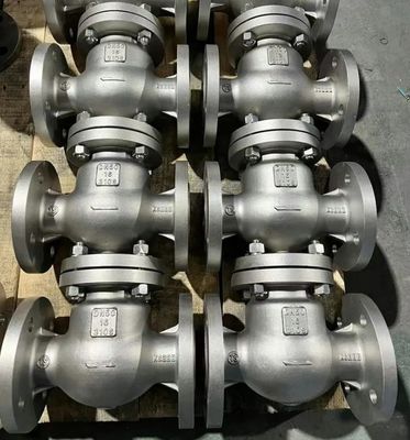 CI/DI/WCB/SS DN250 PN16 フレンズエンド 制御可能なポートサイズを持つスイングチェックバルブ