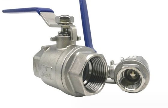 適用のための鋼工業/衛生用フルボアスロード NPT/BSP DN15 ボールバルブ