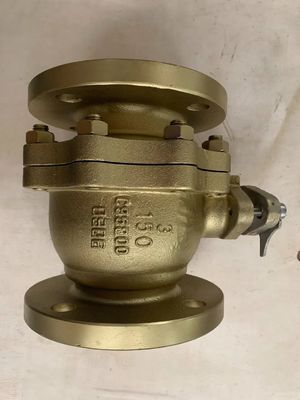 150 ASME B16.5 Wcb 鋳炭 CF8 CF8m ブロンズ ステンレス スチール フローティング ボール バルブ