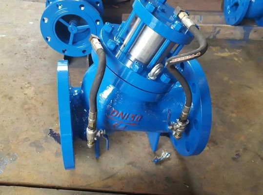 頑丈な鋳鉄 ANSI 150LB JIS 10K pn16 WCB 水圧水面膜 多機能ポンプ制御バルブ