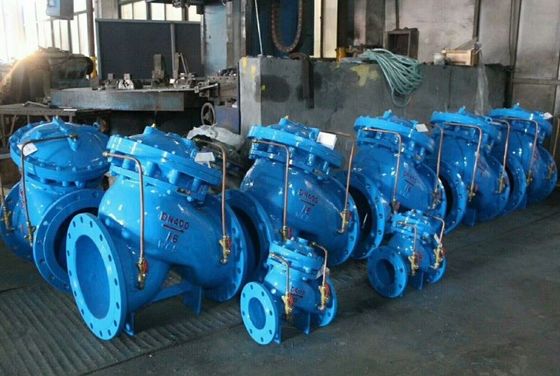 自動柔らかい鉄水制御圧縮流量制御バルブ PN10 PN16