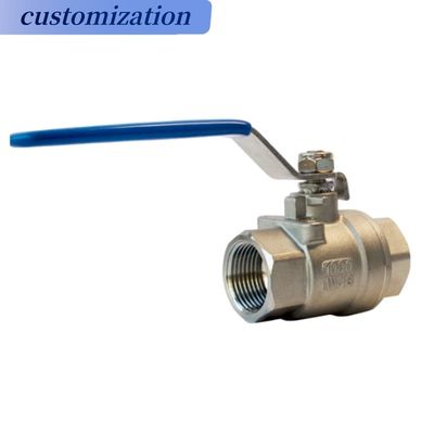 炭酸ステンレス鋼 2PC フローティング/トランニオンボールバルブ Pn16 ガス 水 石油産業用